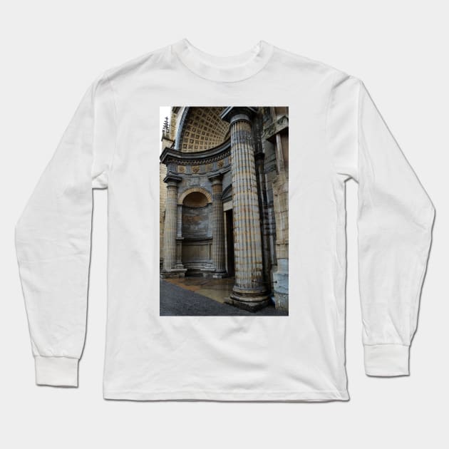 Entrance into Paroisse Catholique Saint Nizier, Lyon, France Long Sleeve T-Shirt by IgorPozdnyakov